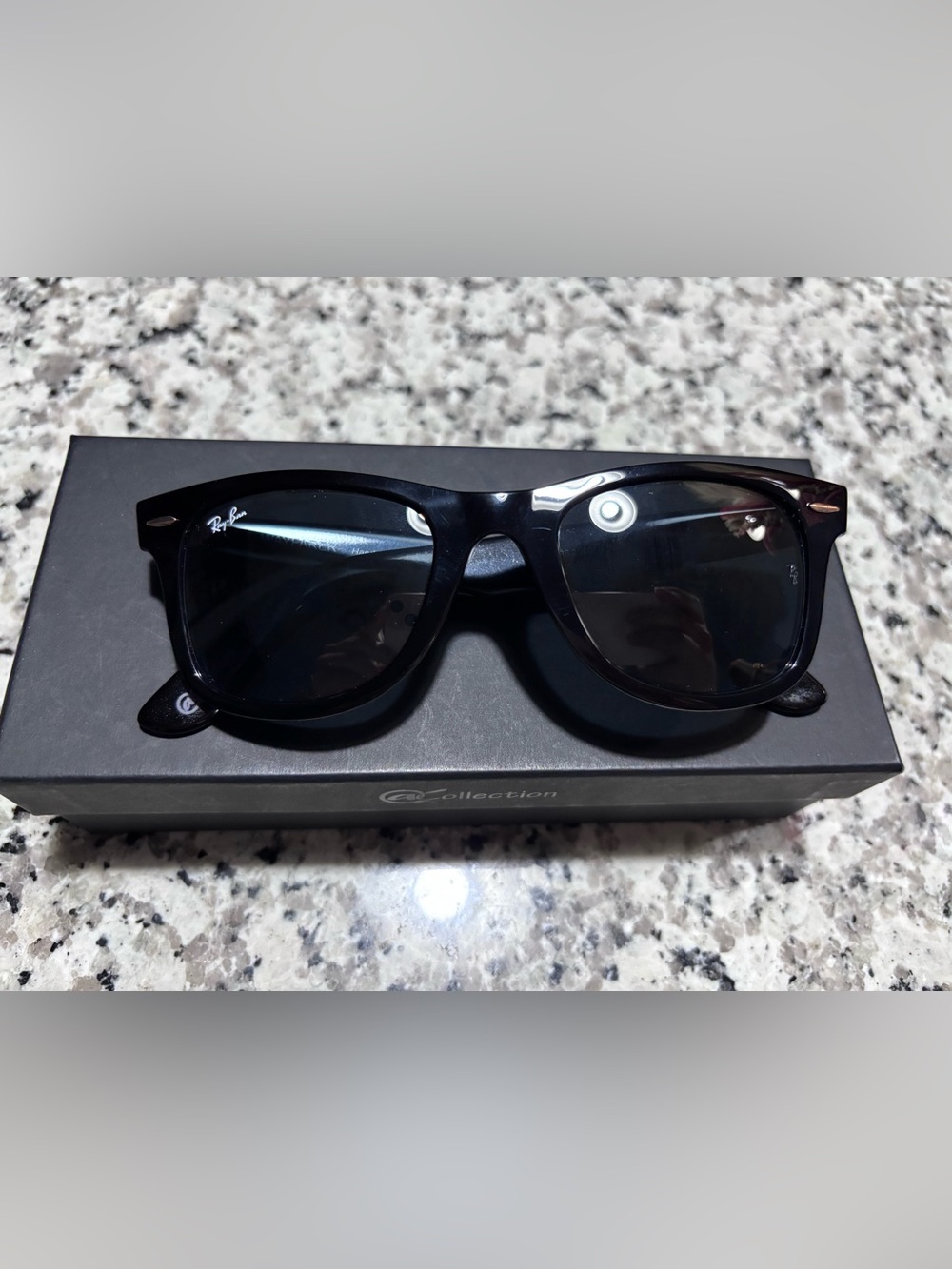 Ray-Ban Black Wayfarer-Style Men’s Sunglasses